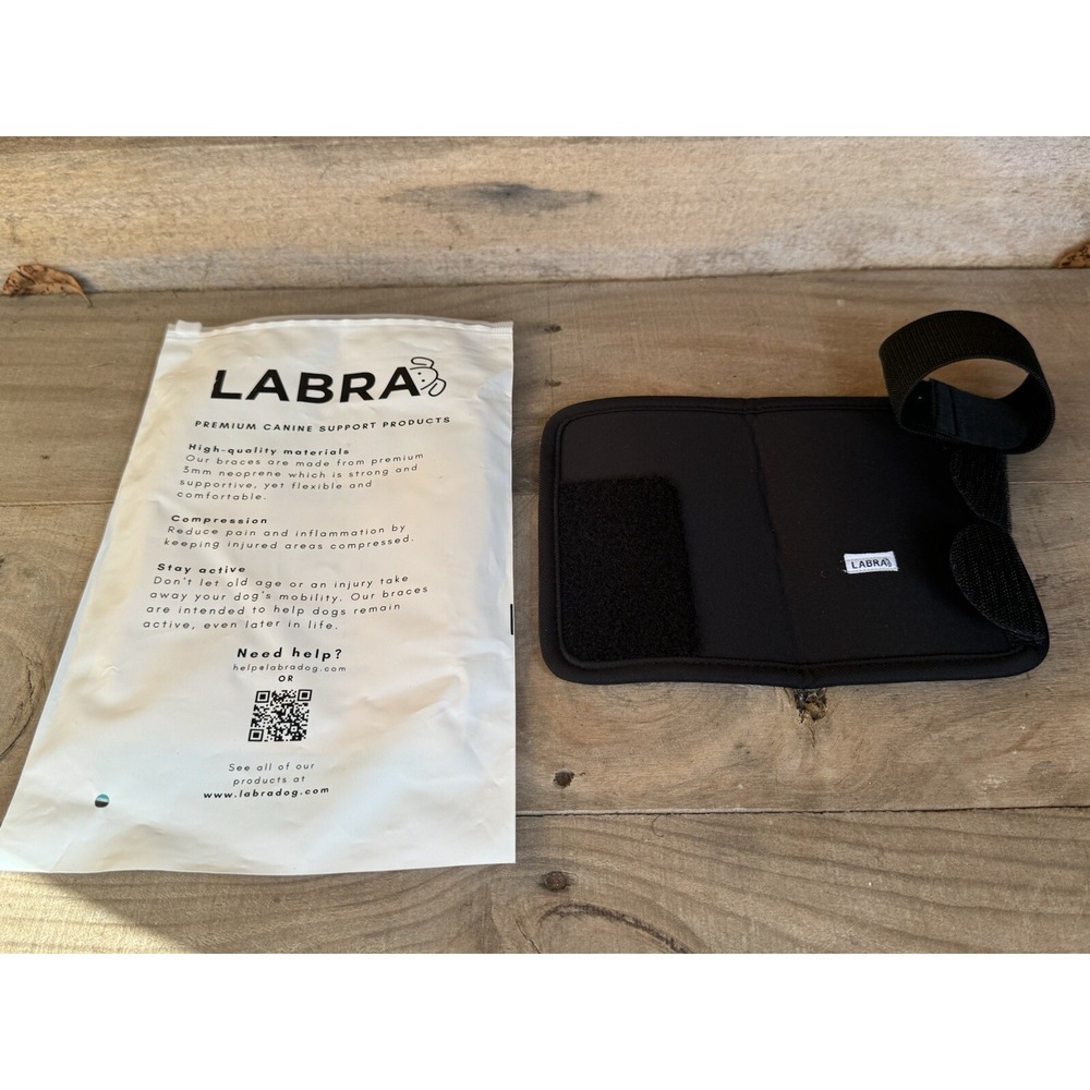 LABRA Dog Front‎ Leg Compression Brace Wrap Sleeve L/XL Canine Arthritis